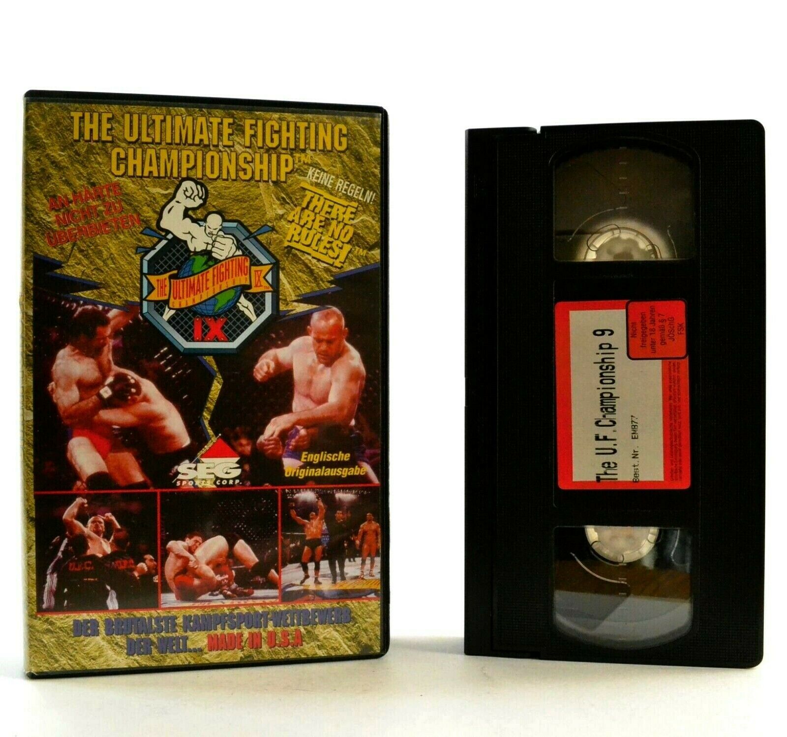 The Ultimate Fighting Championship 9 - Martial Arts - Don Frye - Mark Hall - VHS-