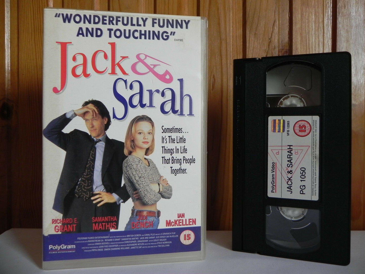 Jack & Sarah - PolyGram - Comedy - Judi Dench - Ex-Rental - Large Box - Pal VHS-
