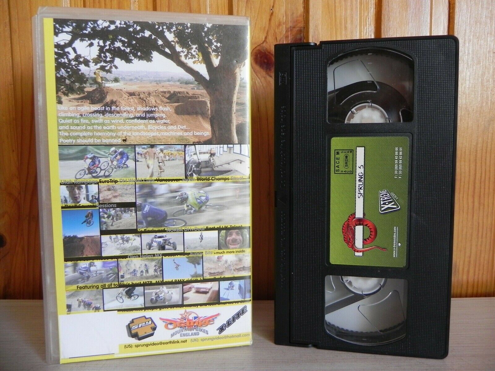 Sprung - Bicycles And Dirt - Landscapes, Machines And Beings - Pal VHS-