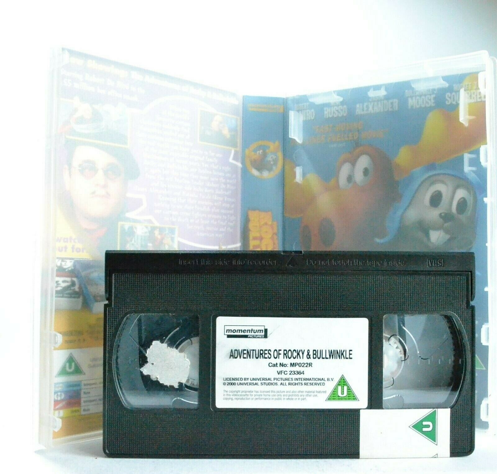 The Adventures Of Rocky And Bullwinkle - Large Box - R.De Niro - Kids - Pal VHS-