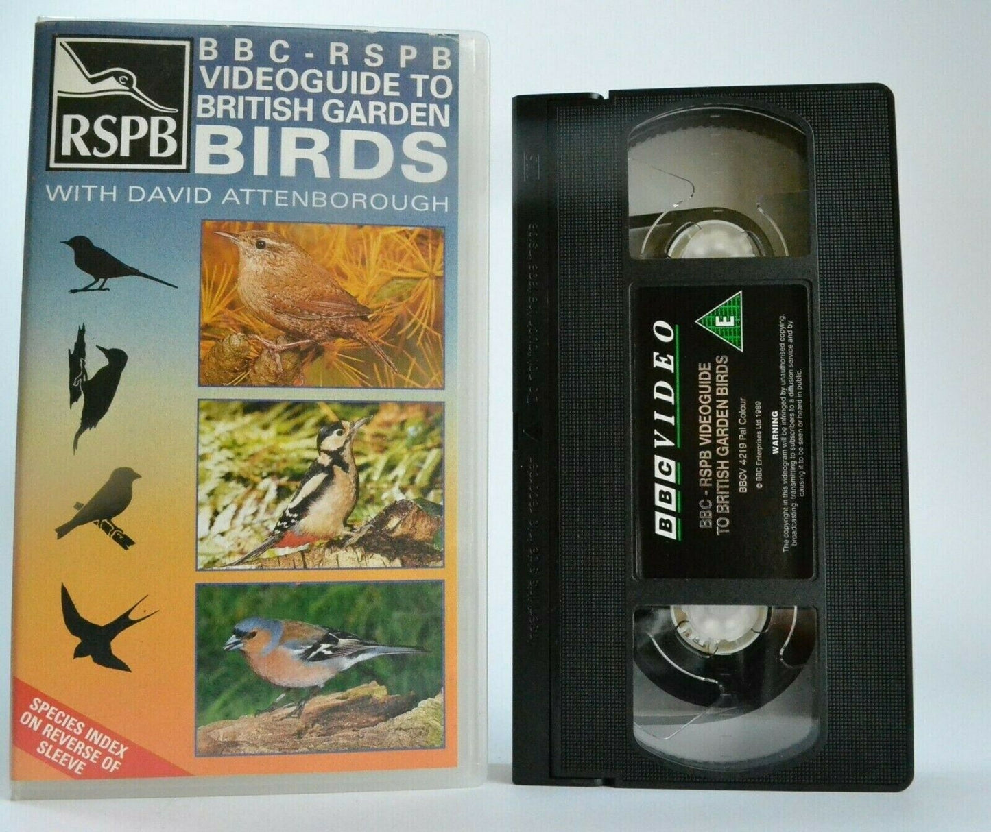 British Garden Birds: By David Attenborough - BBC-RSPB Videoguide - Pal VHS-