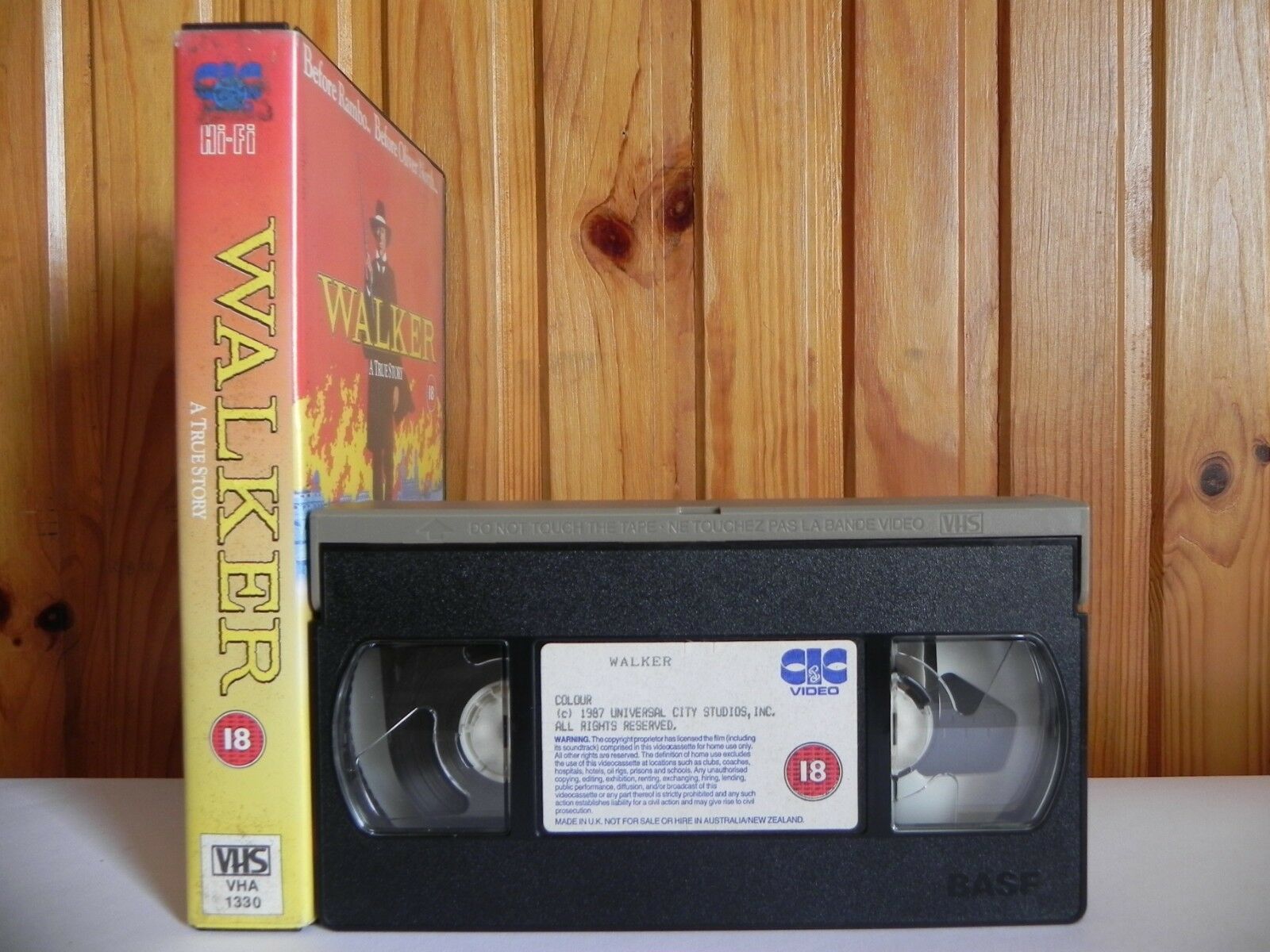 Walker - Large Box - CIC Video - Western - Ed Harris - Richard Masur - Pal VHS-