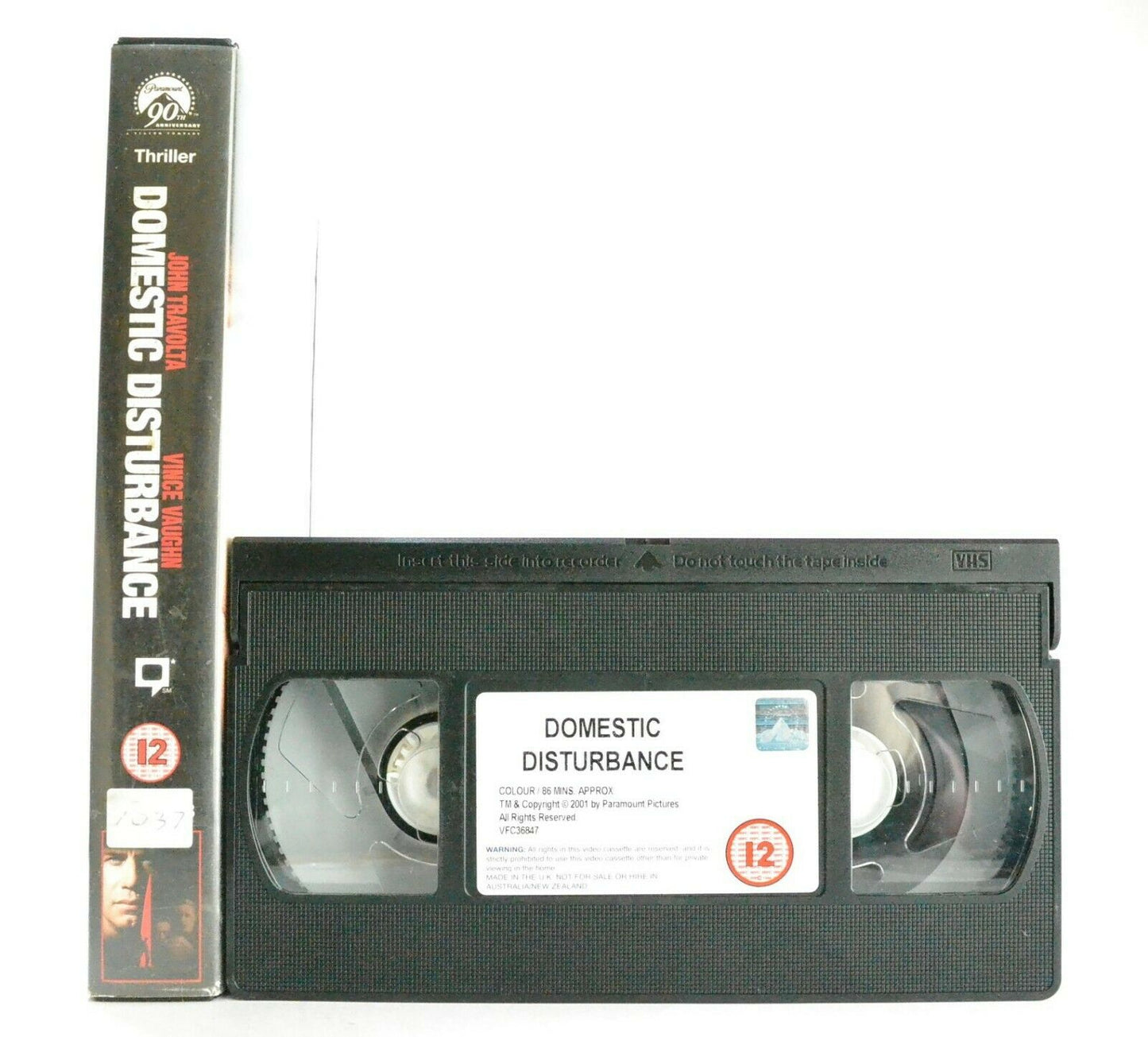 Domestic Disturbance: Psychological Thriller - Large Box - John Travolta - VHS-