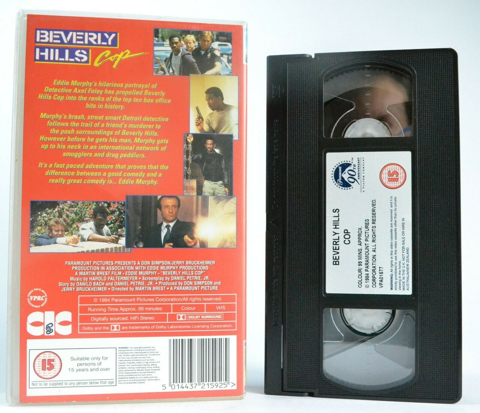 Beverly Hills Cop (1984): Axel Foley Style - Action Comedy - Eddie Murphy - VHS-