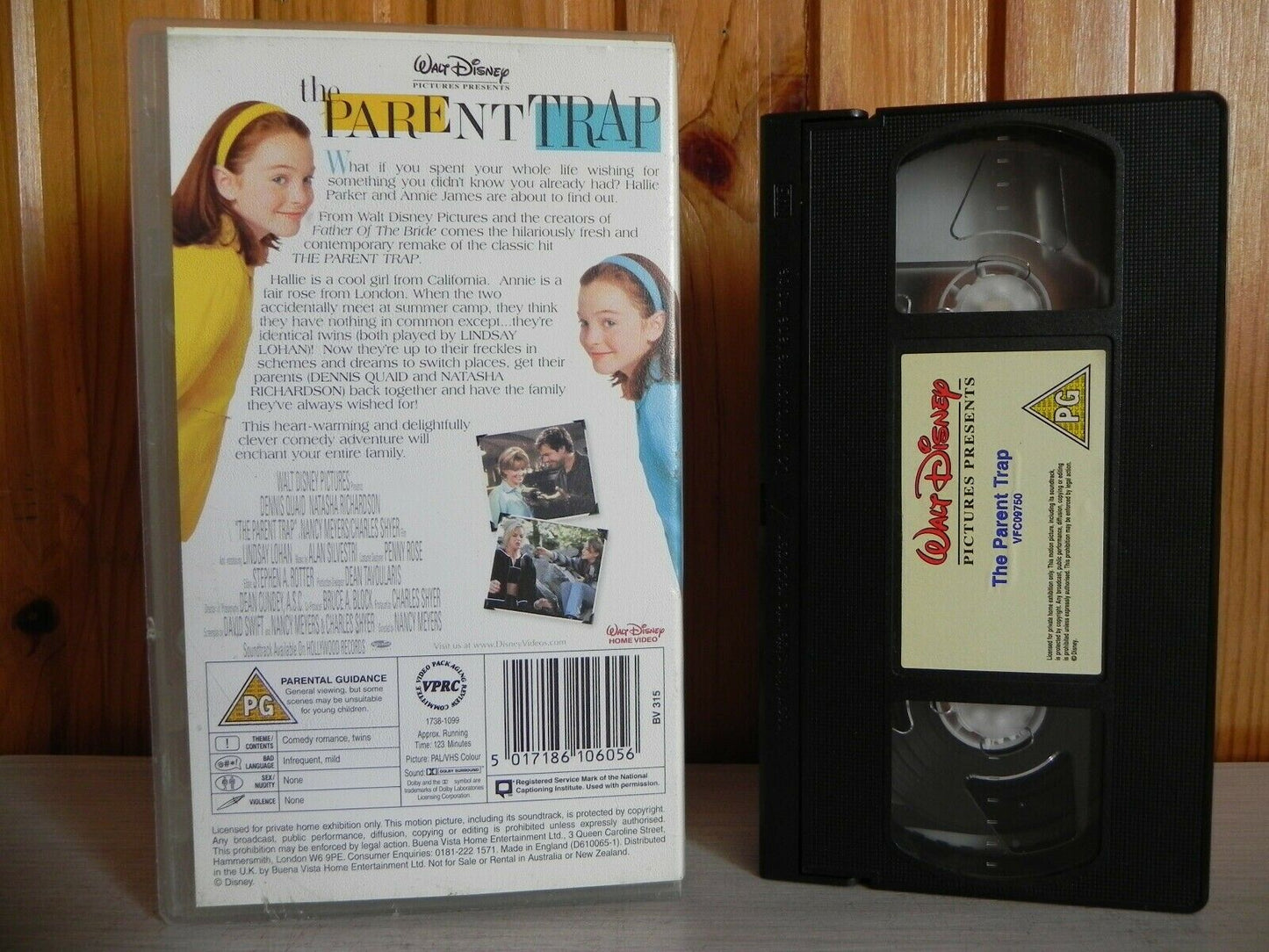 The Parent Trap - Walt Disney - Family - Dennis Quaid - Natasha Richard - VHS-