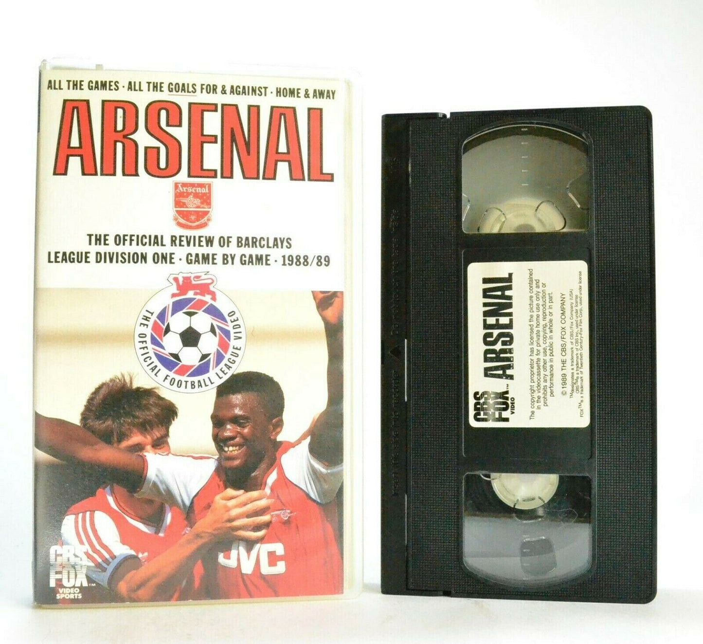 Arsenal: 1988/89 Season Review - The Gunners - Game By Game - Football - Pal VHS-