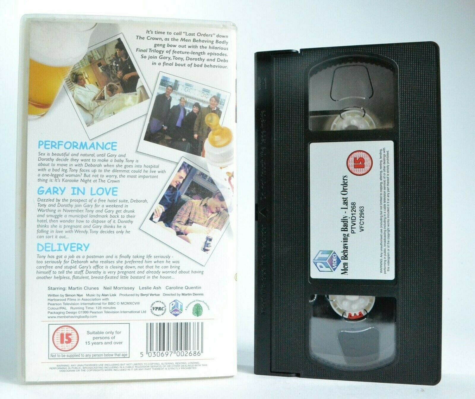 Men Behaving Badly: The Final Trilogy (Last Orders) - Situation Comedy - Pal VHS-