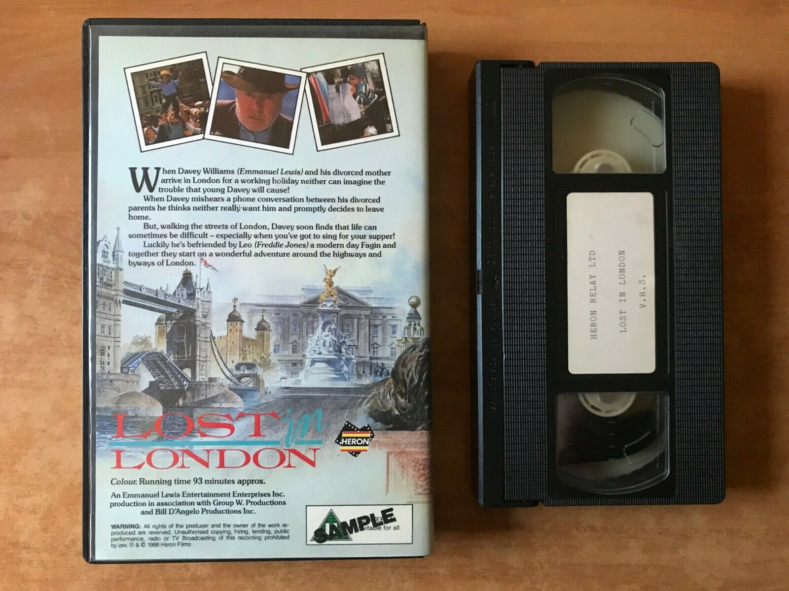Lost In London [Sample Tape]: (1985) Made For TV - Drama - Large Box - Pal VHS-
