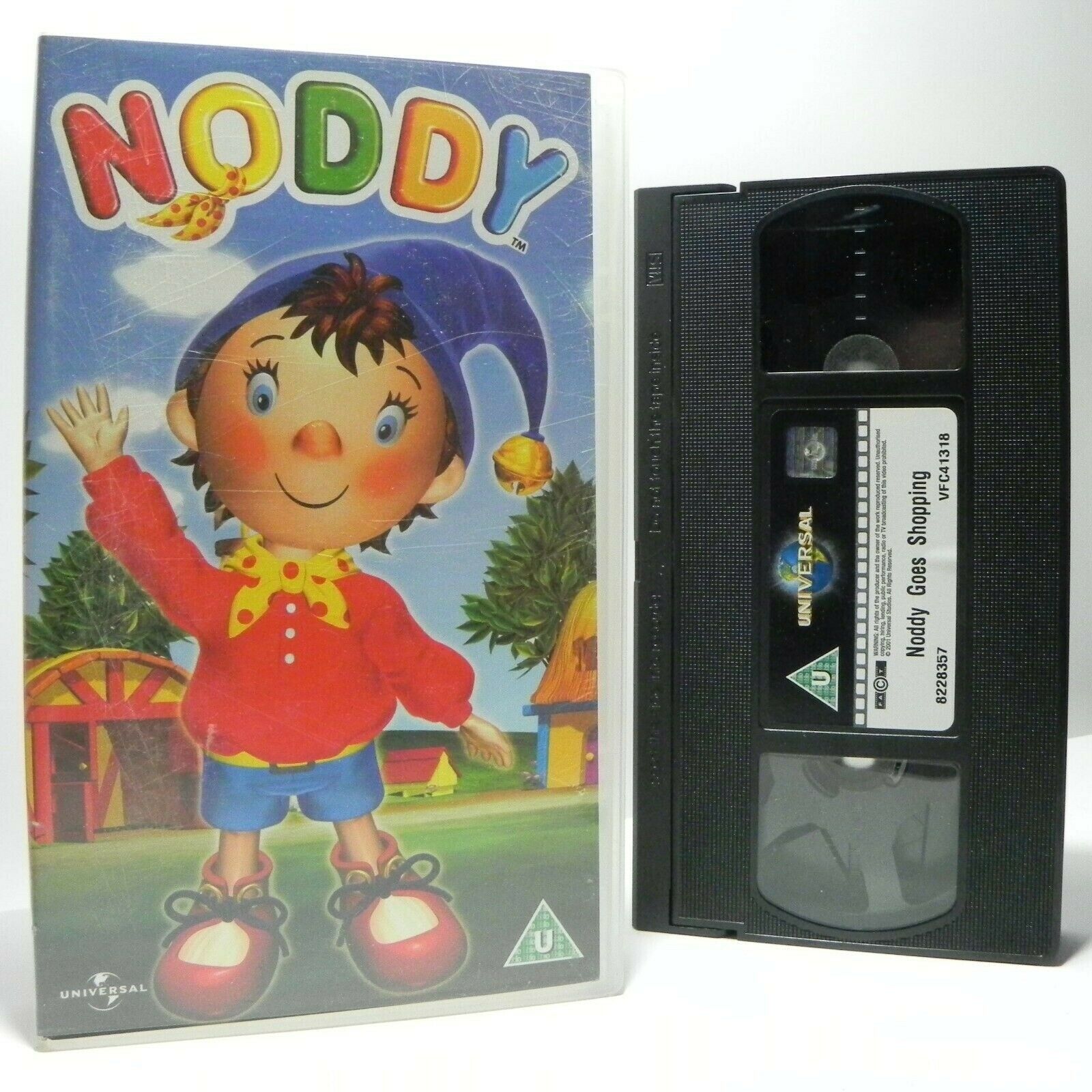 Noddy: Noddy Goes Shopping - Two Episodes - Classic Animation - Kids - Pal VHS-