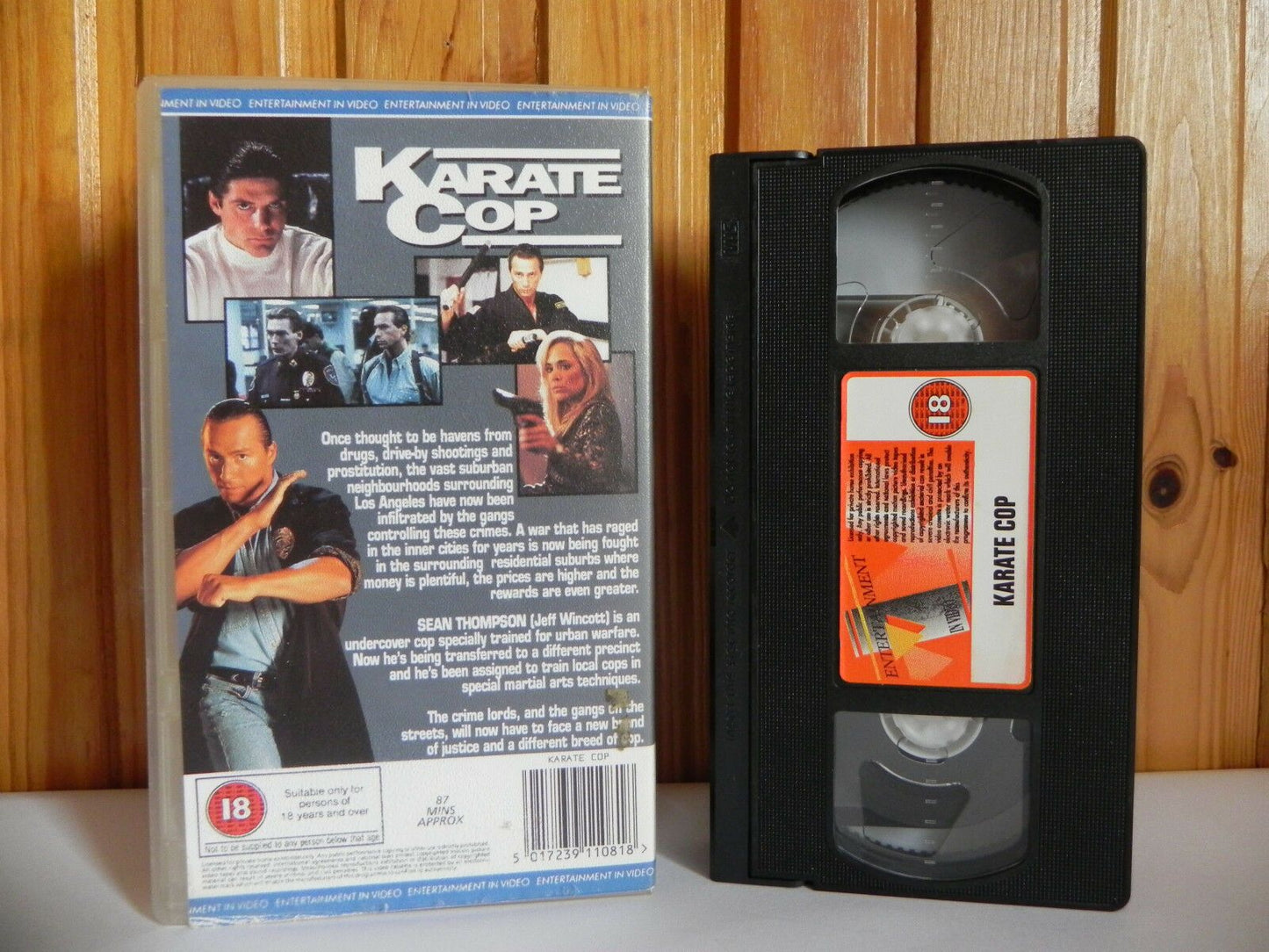 Karate Cop - Entertainment In Video - Martial Arts - Sean Thompson - Pal VHS-