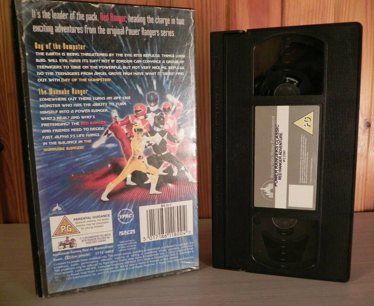 Mighty Morphin Power Rangers: Red Ranger Adventure - Children's - Pal VHS-