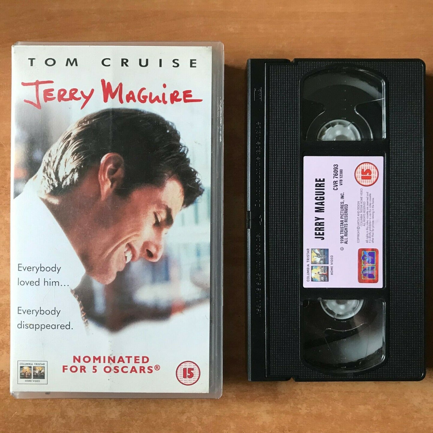 Jerry Maguire: Black Romance - Drama - Tom Cruise / Renee Zellweger - Pal VHS-