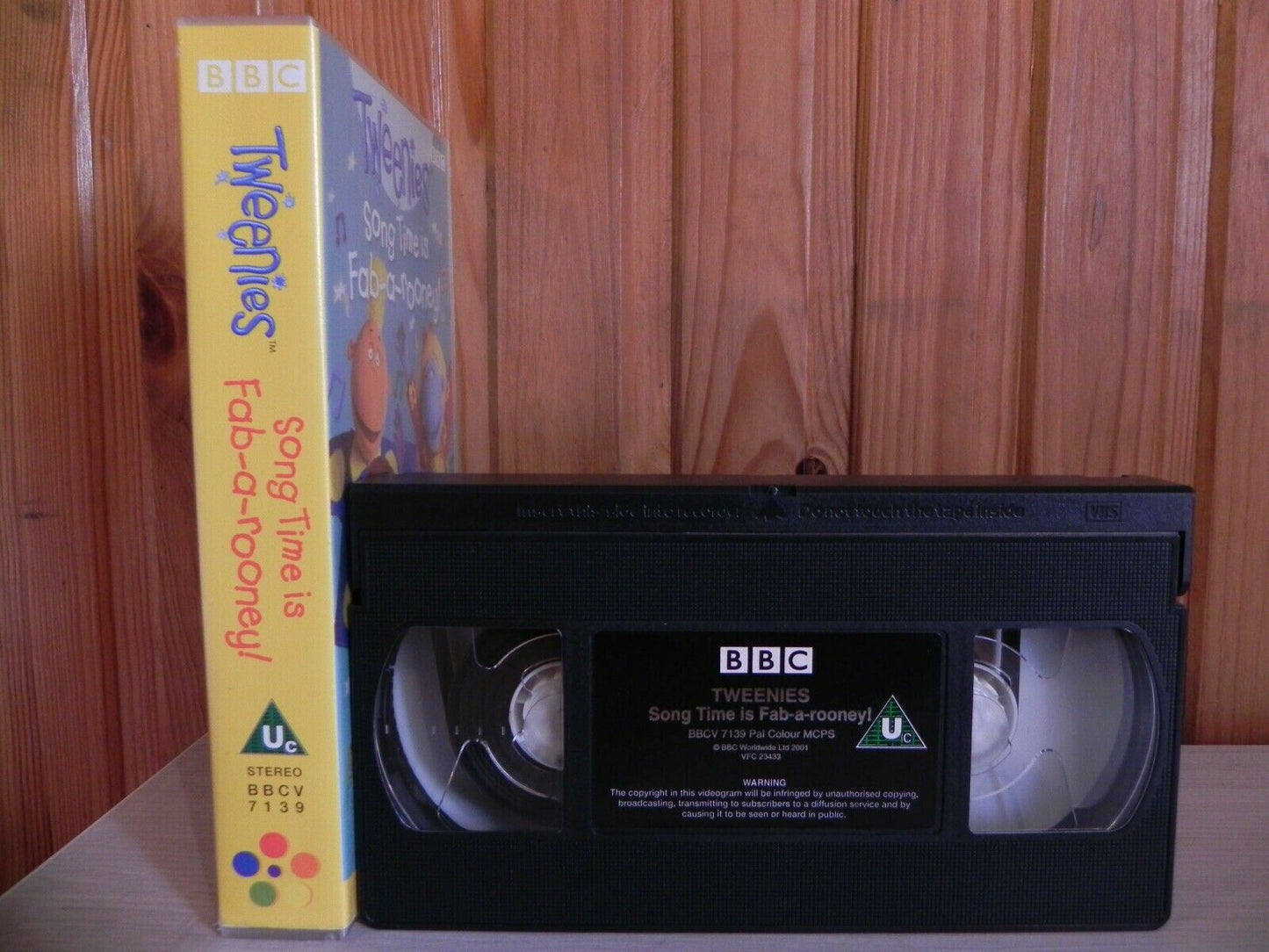 SONG TIME IS FAB-A-ROONEY - TWEENIES - COUNTING - COPY ME - BBC 7139 VIDEO - VHS-