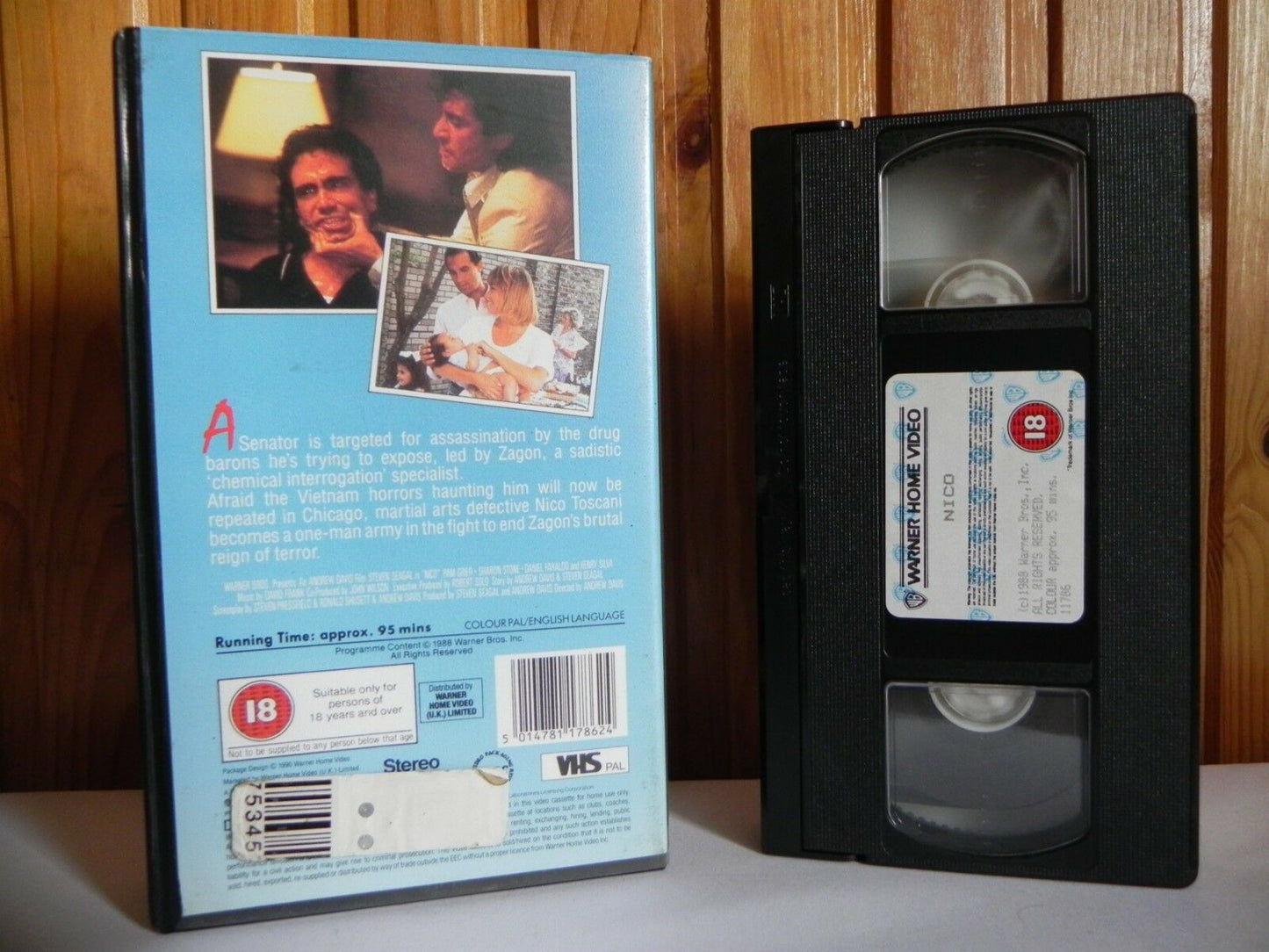 Nico: Above The Law - Original (1990) Release - 80's Action/Seagal Aikido - VHS-