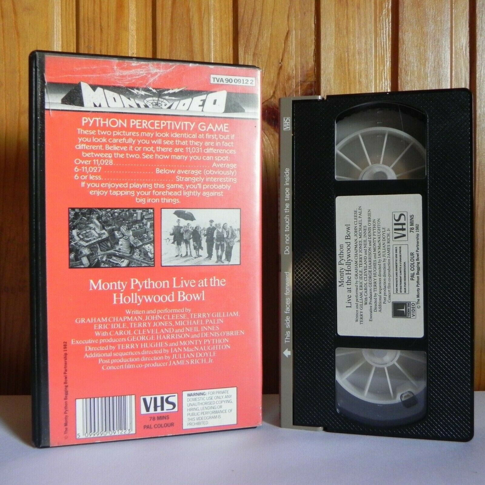 Monty Python: Live At The Hollywood Bowl - John Cleese - Terry Gilliam - VHS-