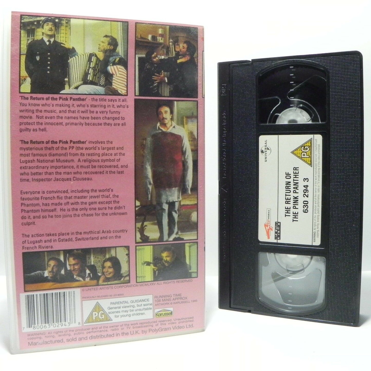 The Return Of The Pink Panther: Classic Movie - P.Sellers/C.Plummer - Pal VHS-