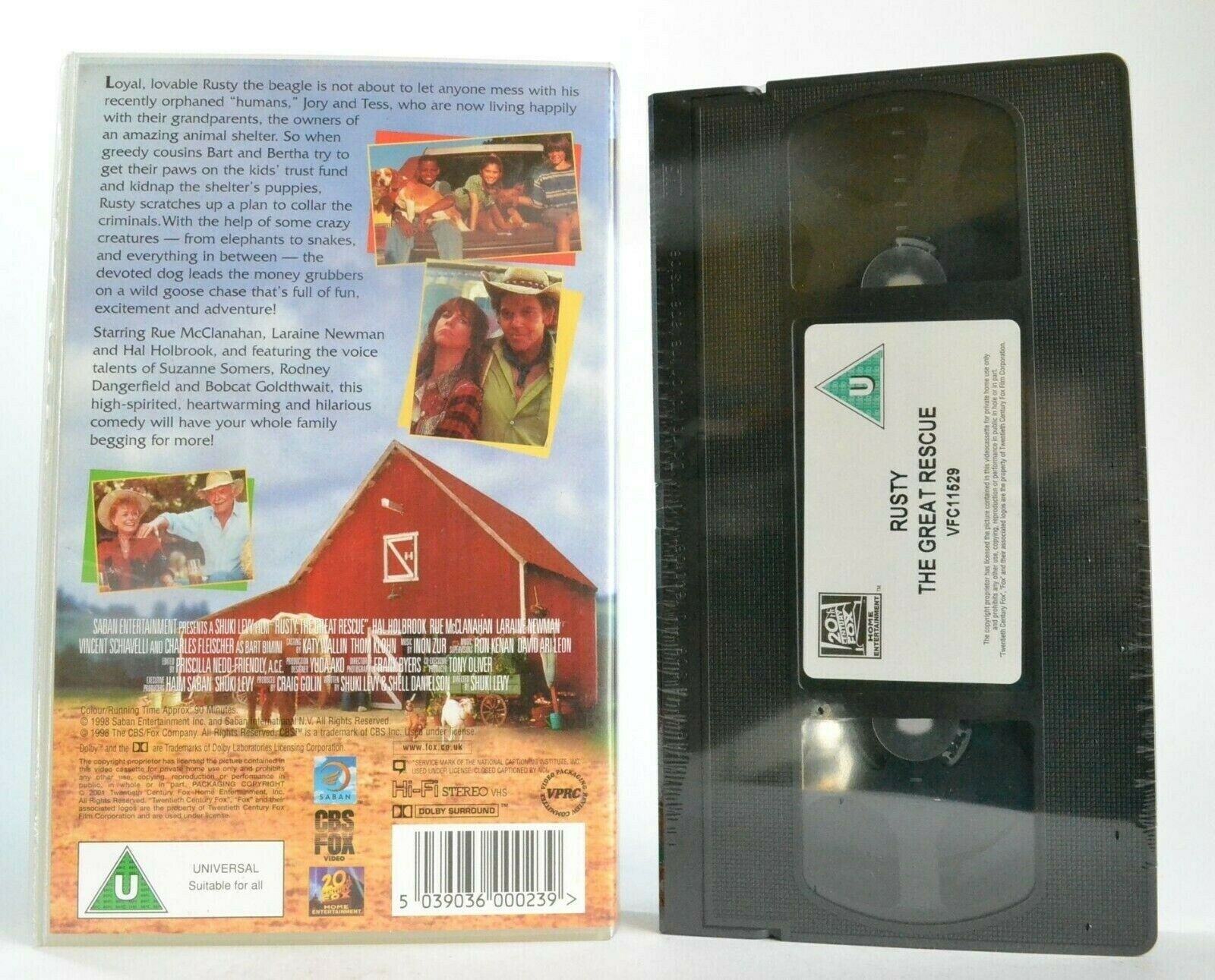 Rusty: The Great Rescue (1998) -<Brand New Sealed>- Family Adventure - Pal VHS-