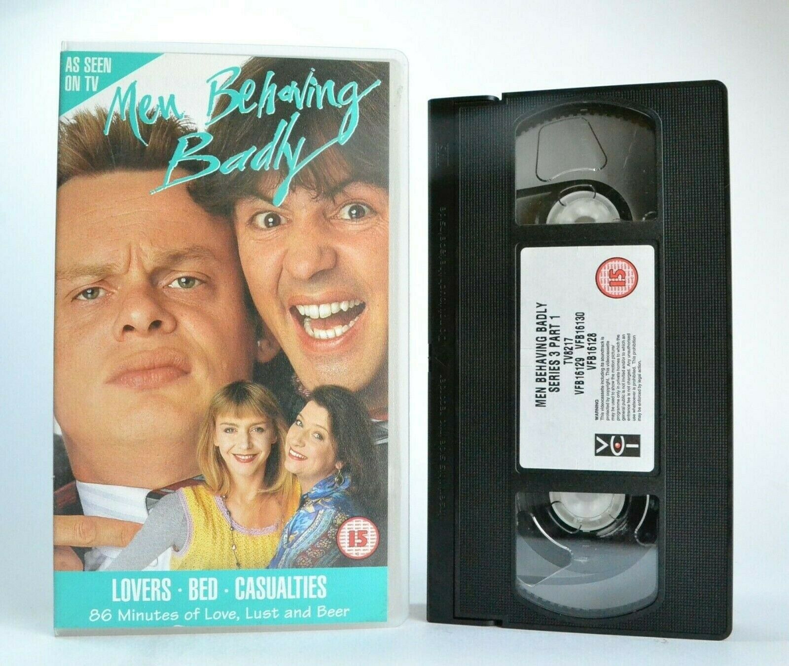 Men Behaving Badly: Lovers, Bed, Casualities - Sitcom - Situation Comedy - VHS-