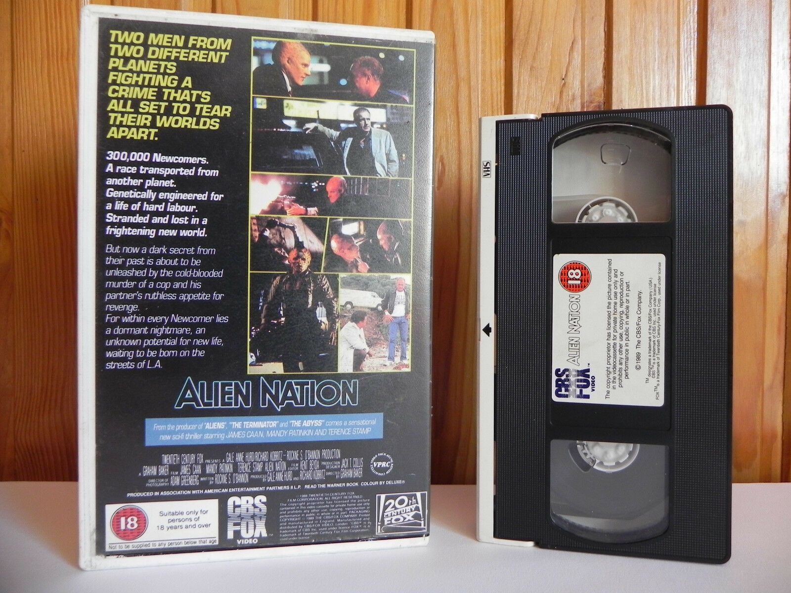 Alien Nation - CBS/FOX - Sci-Fi - James Caan - Mandy Patinkin - Large Box - VHS-