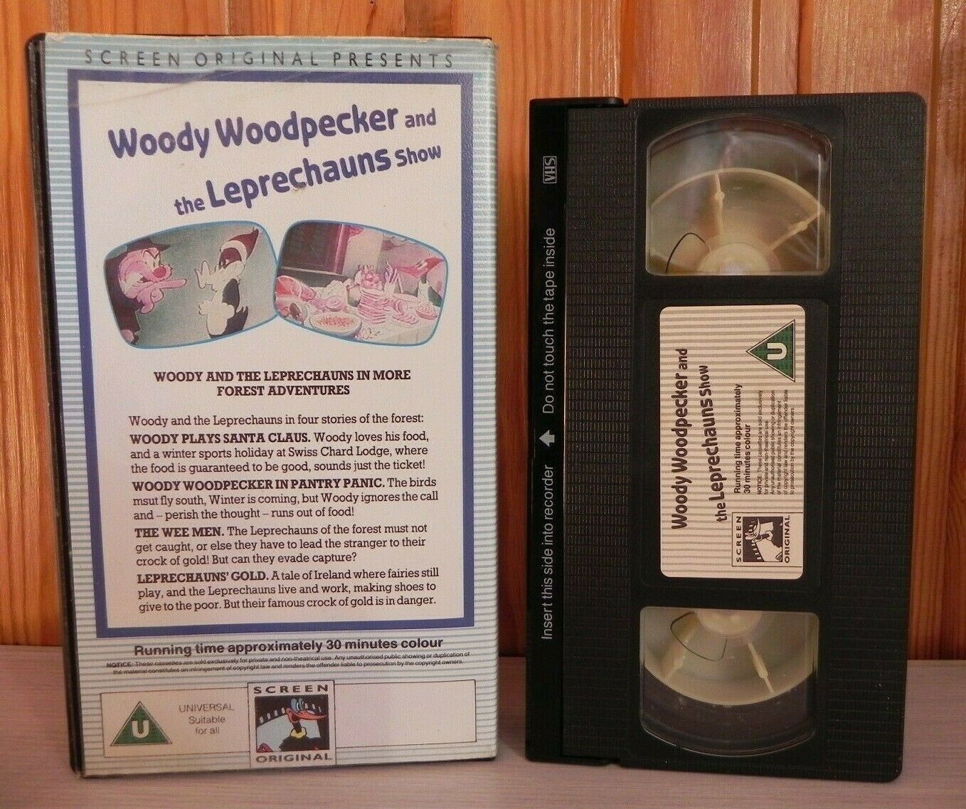 Woody Woodpecker And The Leprechauns - Action-Packed Cartoon - Kids - Pal VHS-