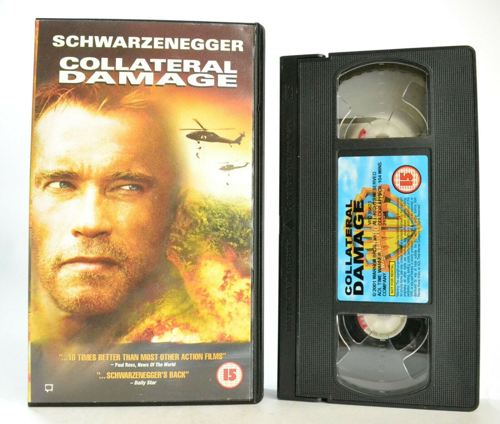 Collateral Damage: A Davis Film - Action Thriller - A.Schwarzenegger - Pal VHS-