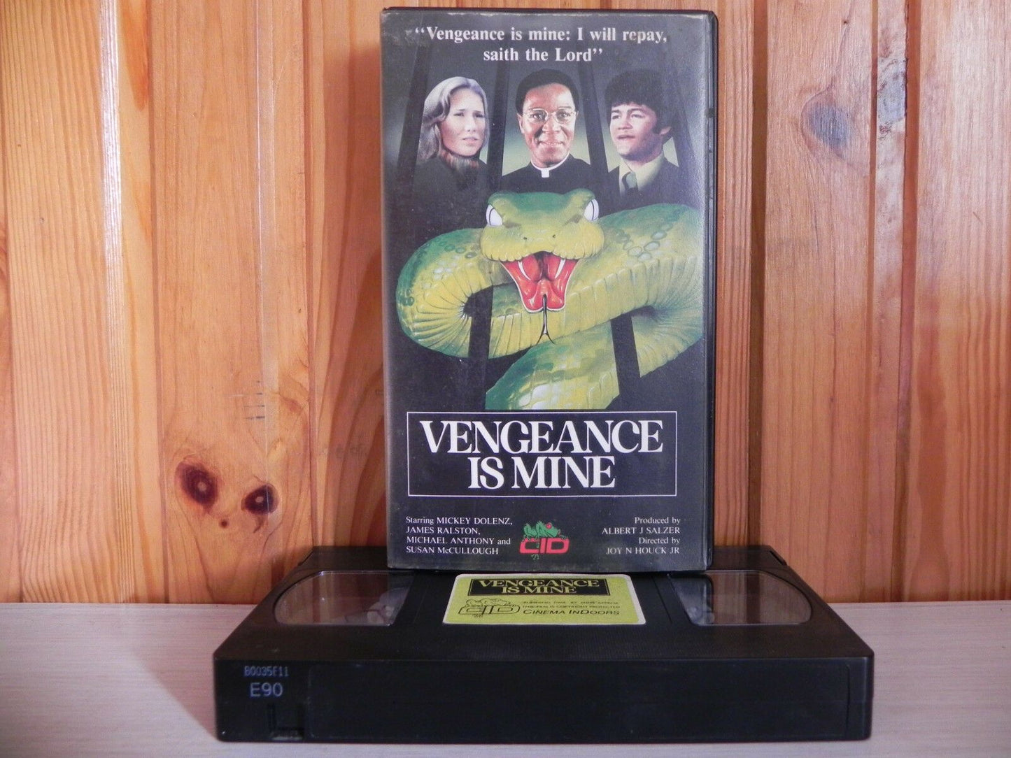 Vengeance Is Mine - CID - Thriller - Mickey Dolenz - Pre-Cert - Pal VHS-