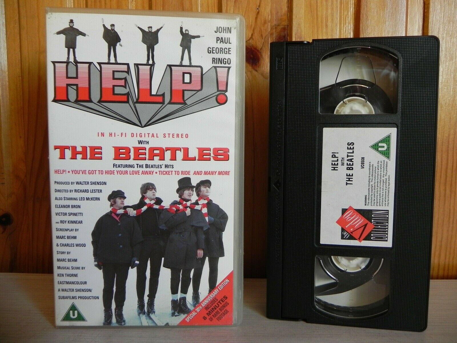 Help! - The Beatles - Special 30th Anniversary Edition - Bonus Footage - VHS-