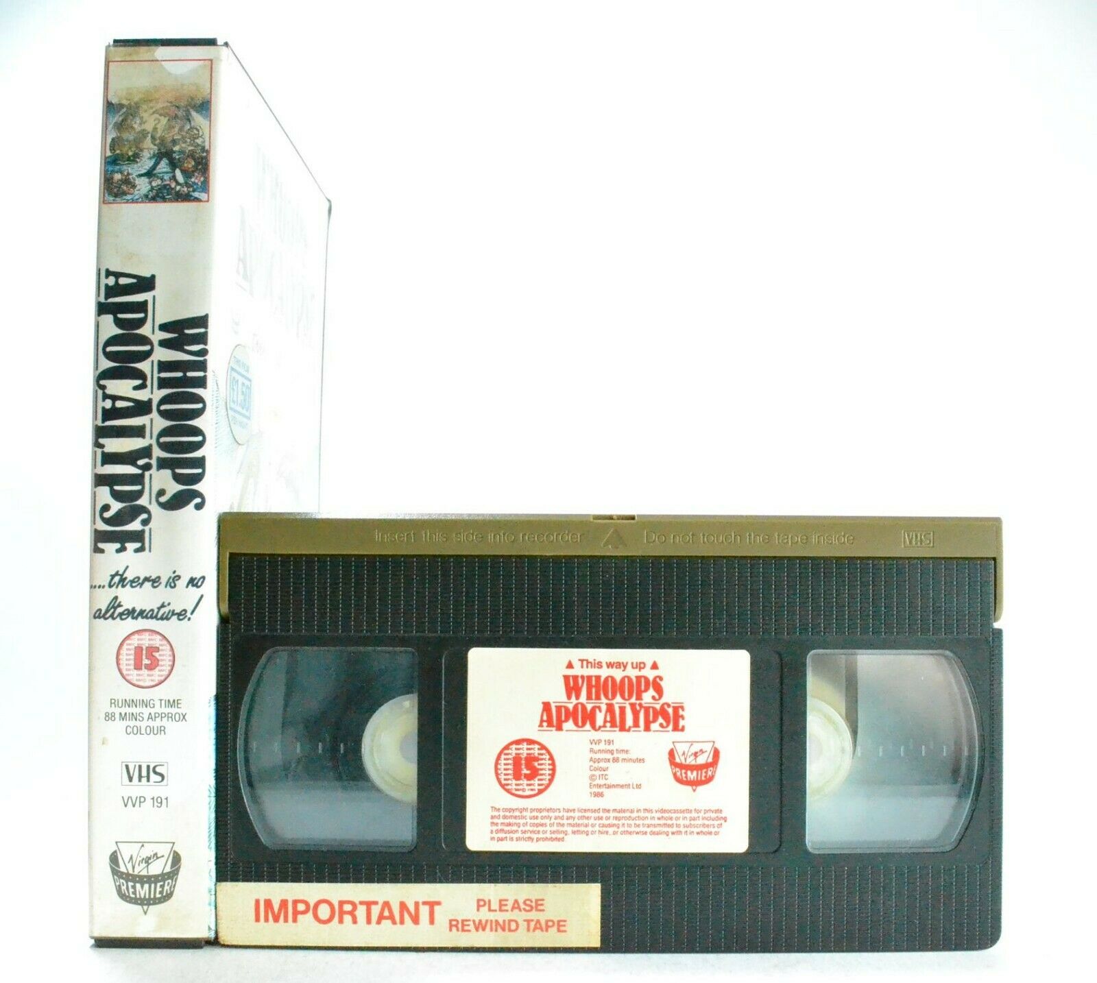 Whoops Apocalypse: Comedy Classic (1986) - Large Box - Ex-Rental - L.Swit - VHS-