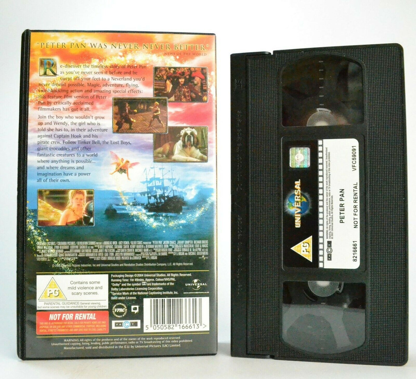 Peter Pan: Based On J.M.Barrie Novel - Fantasy Adventure (2003) - J.Isaacs - VHS-
