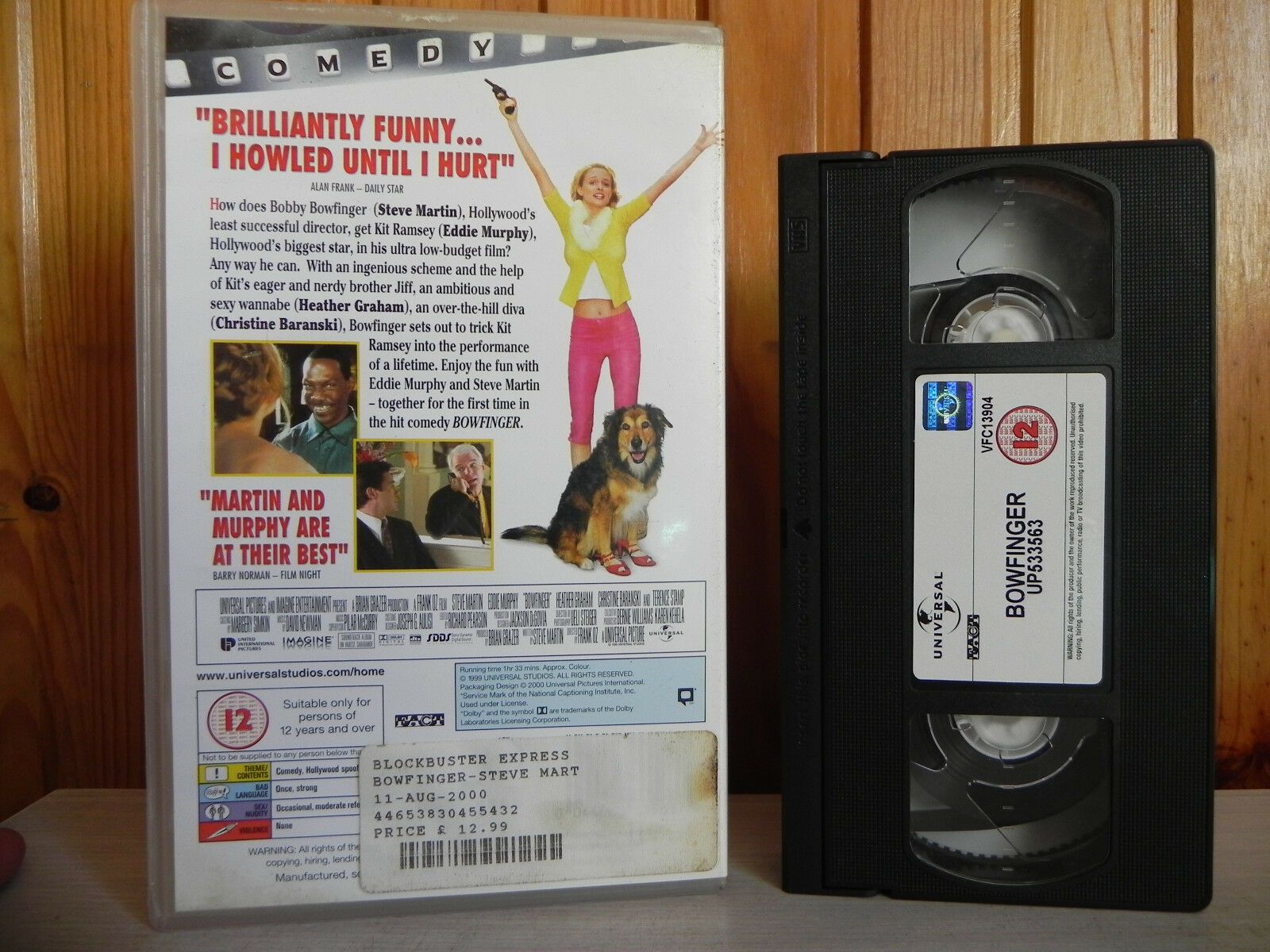 Bowfinger - Universal - Comedy - Steve Martin - Eddie Murphy - Pal VHS-