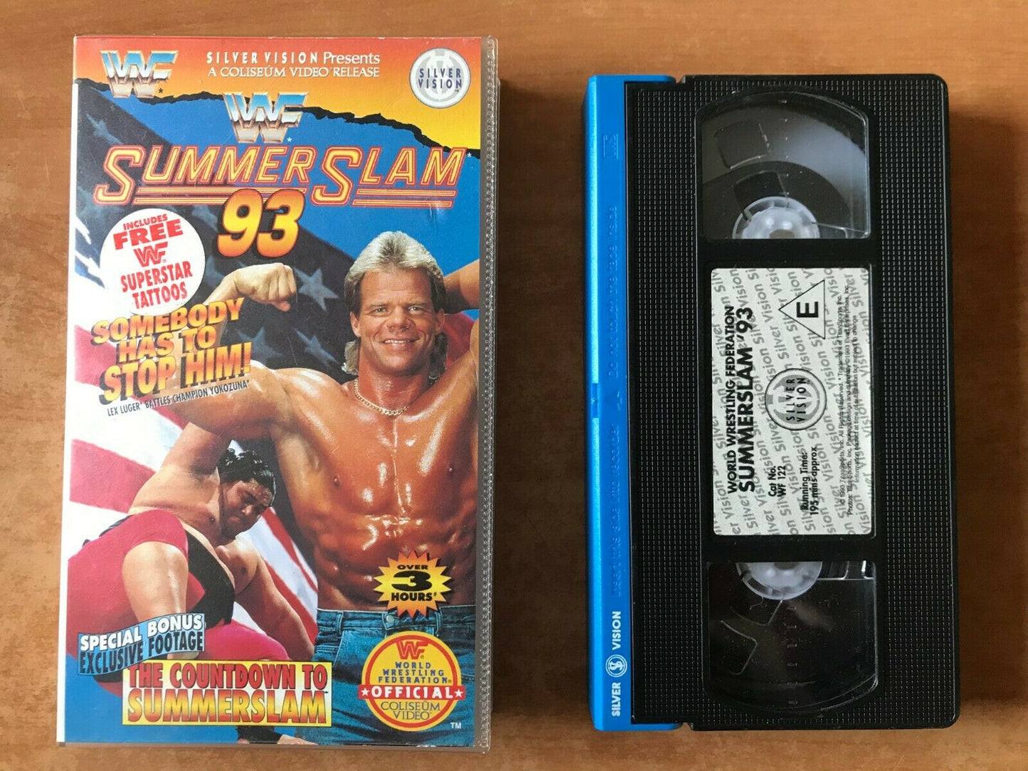 WWF Summer Slam '93 [Wrestling] Yokozuna - Bret Hart - Shawn Michaels - Pal VHS-