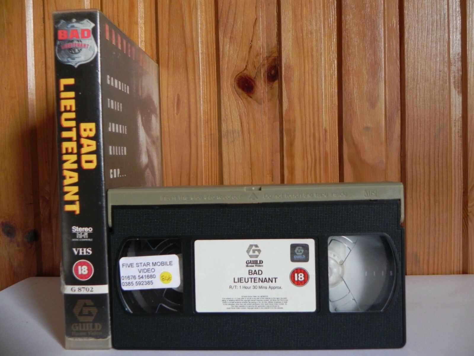 Bad Lieutenant: Offensive Action - Large Box [Rental] - Harvey Keitel - Pal VHS-