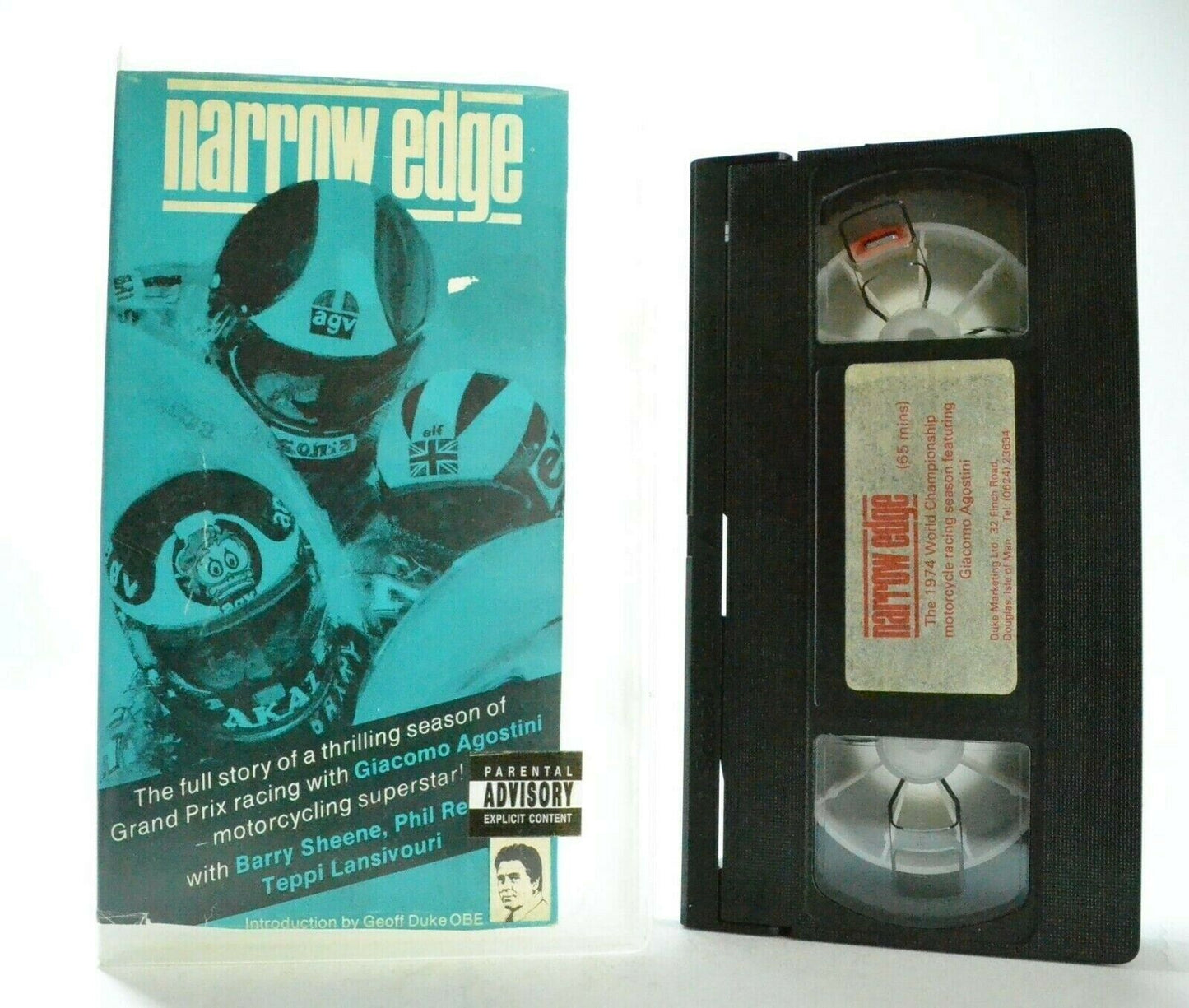 Narrow Edge: Giacomo Agostini Motorcycling Superstar - Grand Prix - Pal VHS-