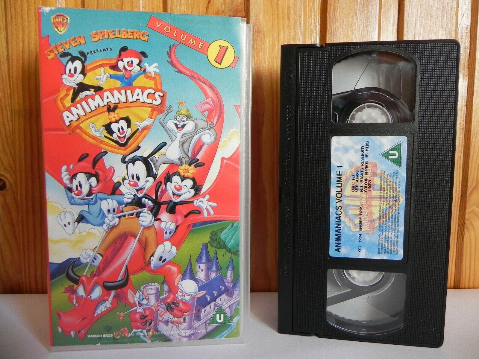 Animaniacs (Vol. 1); [Steven Spielberg] Animated Adventures - Children's - Pal VHS-