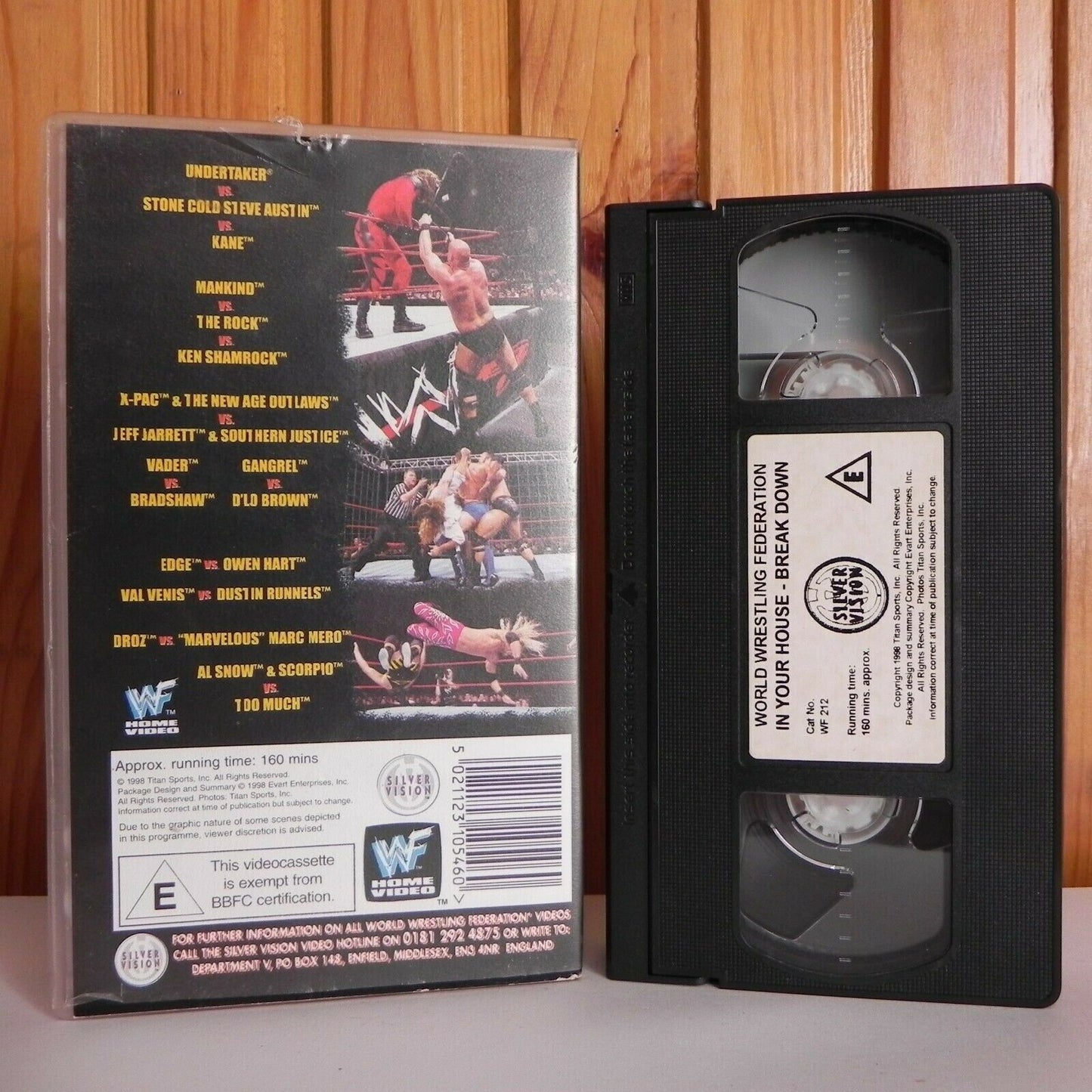 WWF Break Down In Your House - Triple Threat - Championship Wrestling - Pal VHS-