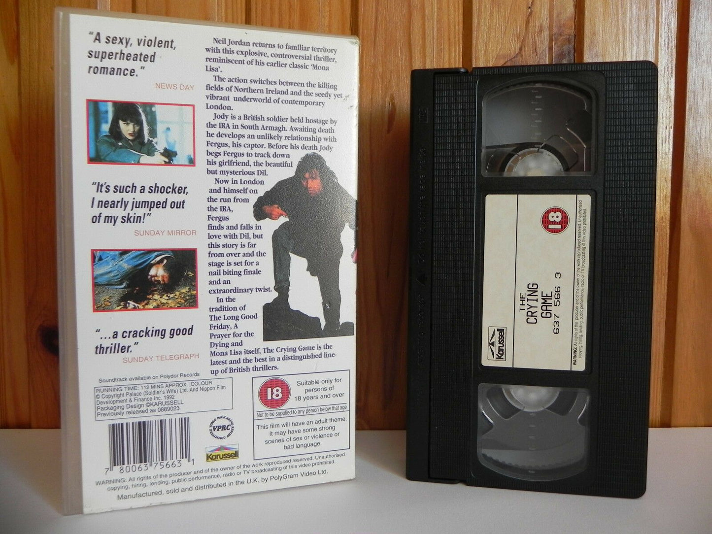 The Crying Game - 4 Front Video - Thriller - Stephen Rea - Forest Whitaker - VHS-