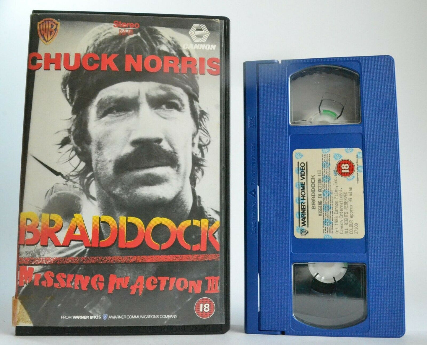 Braddock: Missing in Action 3 (1988) - Action/Adventure - Chuck Norris - Pal VHS-