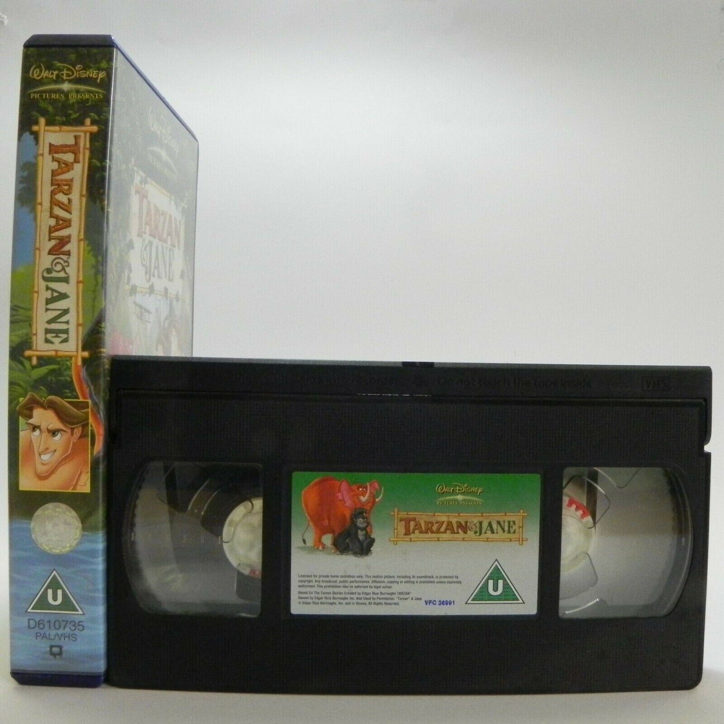Tarzan And Jane - Walt Disney - Classic Animation - Children's - Pal VHS-