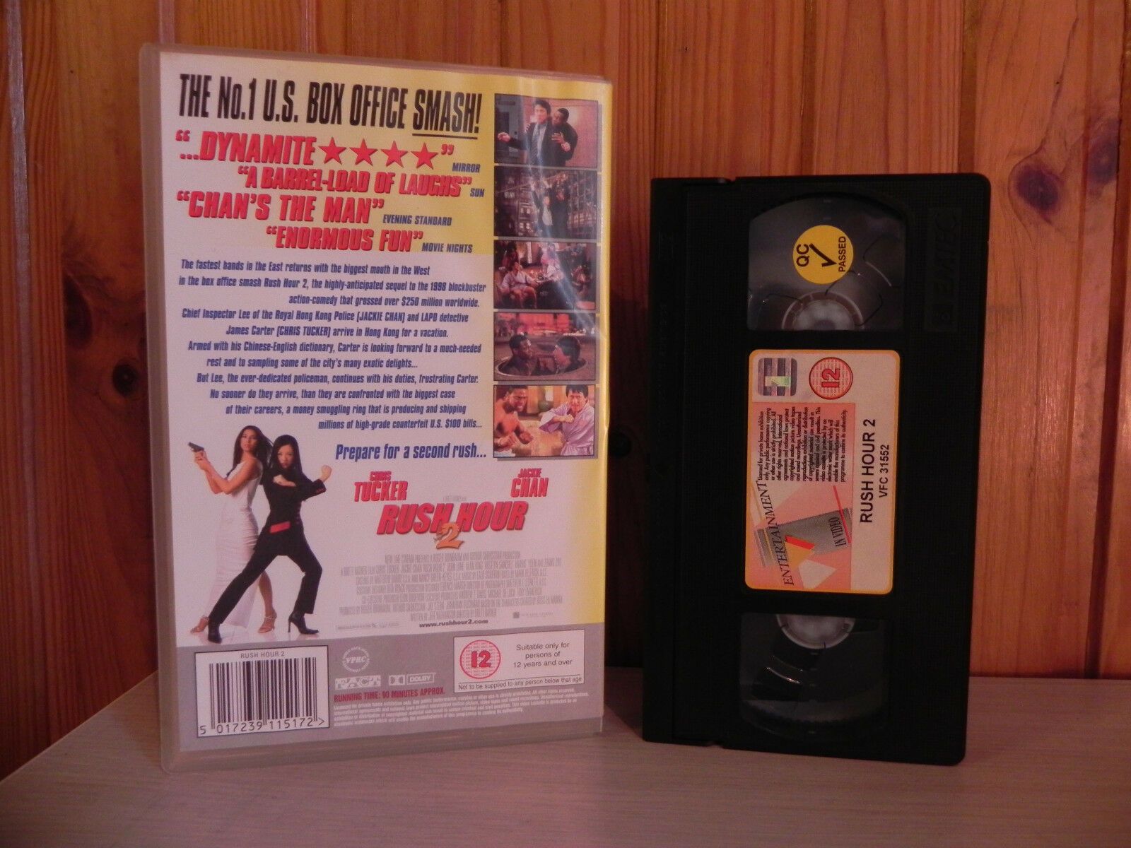 RUSH HOUR 2 - Chan / Tucker - Martial Arts - Action - Big Box - Ex-Rental - VHS-