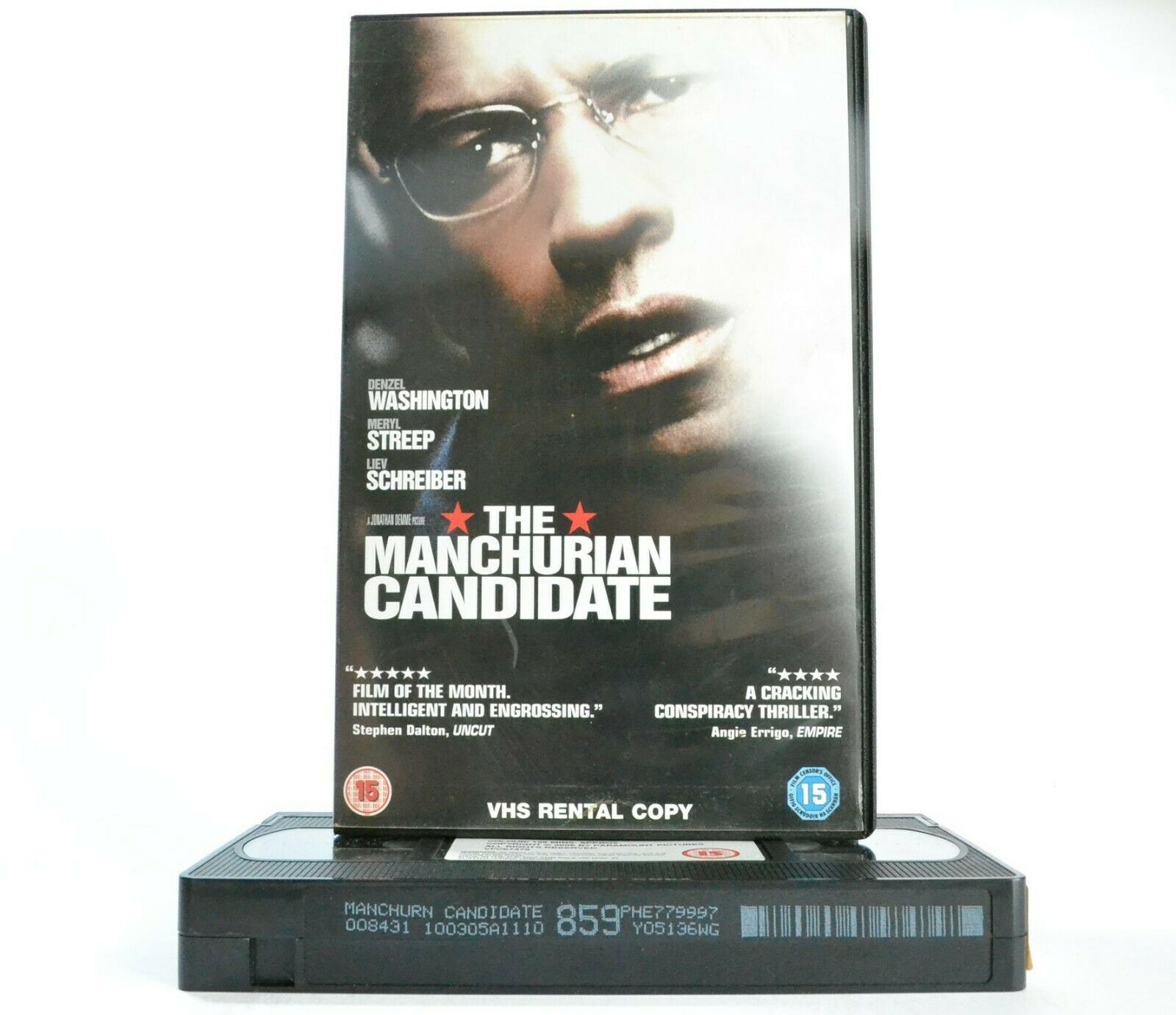 The Manchurian Candidate - Political Thriller - Large Box - Denzel 2004 - VHS-