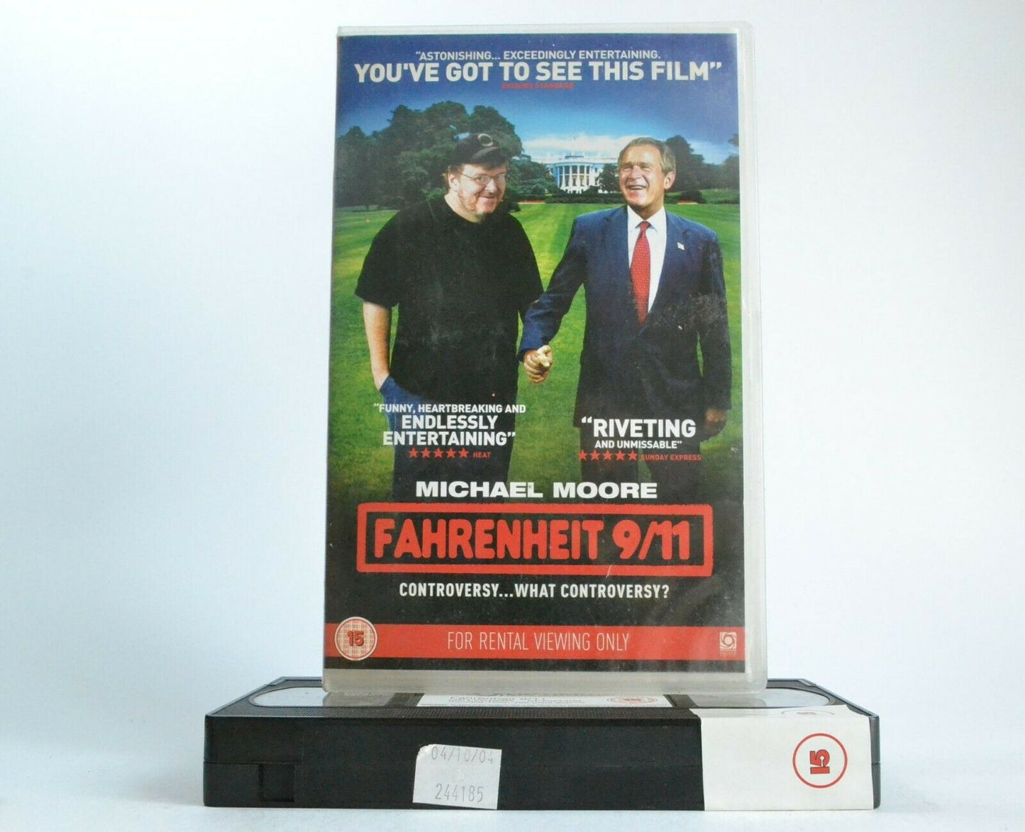 Farenheit 9/11 (2004): Film By Michael Moore - Documentary - Large Box - VHS-