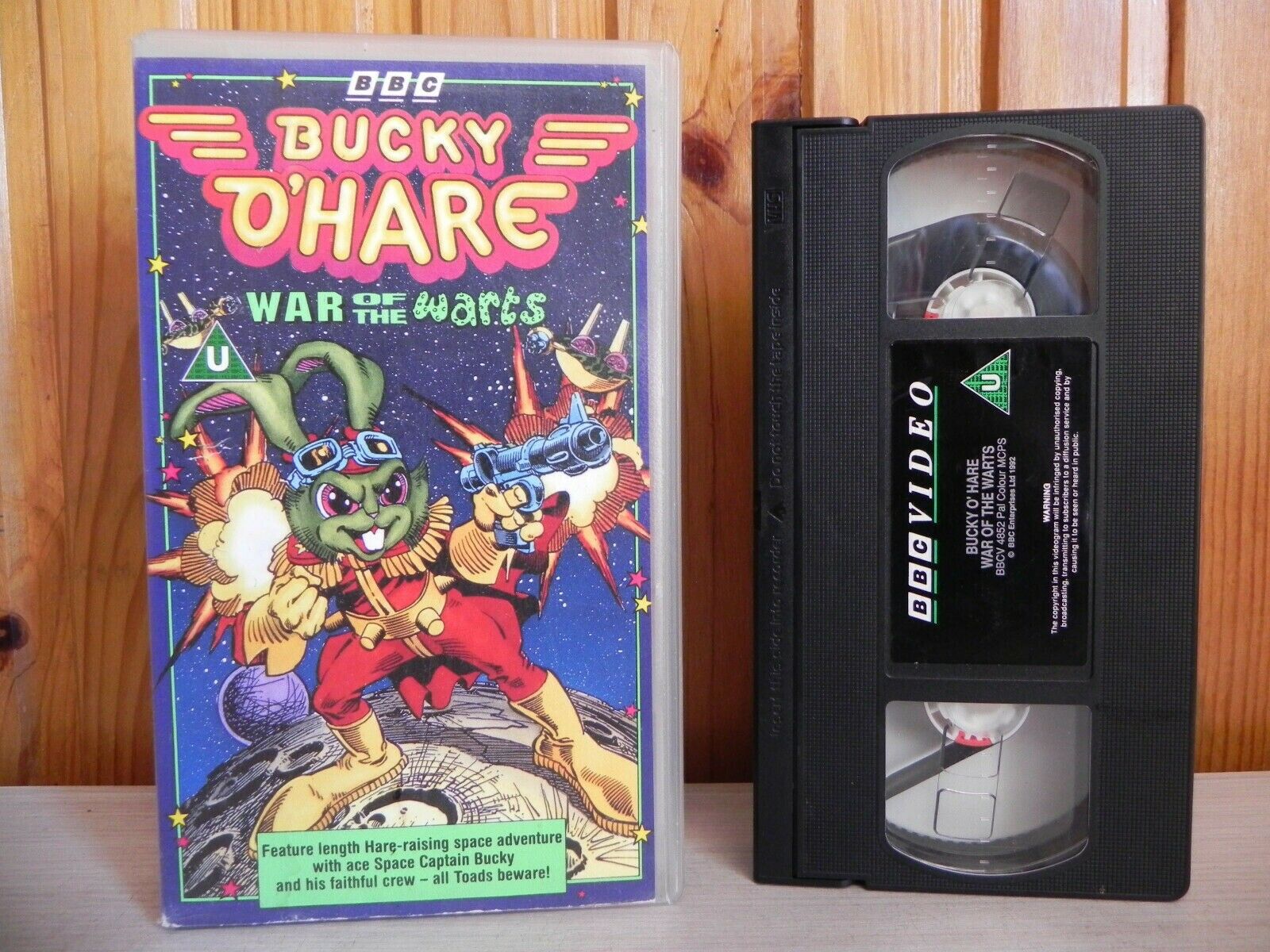 Bucky O'hare - War Of The Warts - BBC - Space Adventure - Cartoon - Pal VHS-