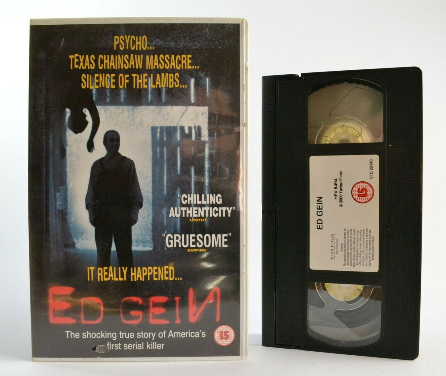 Ed Gein: Based On True Events - Psychotic Serial Kiler - Large Box - Pal VHS-