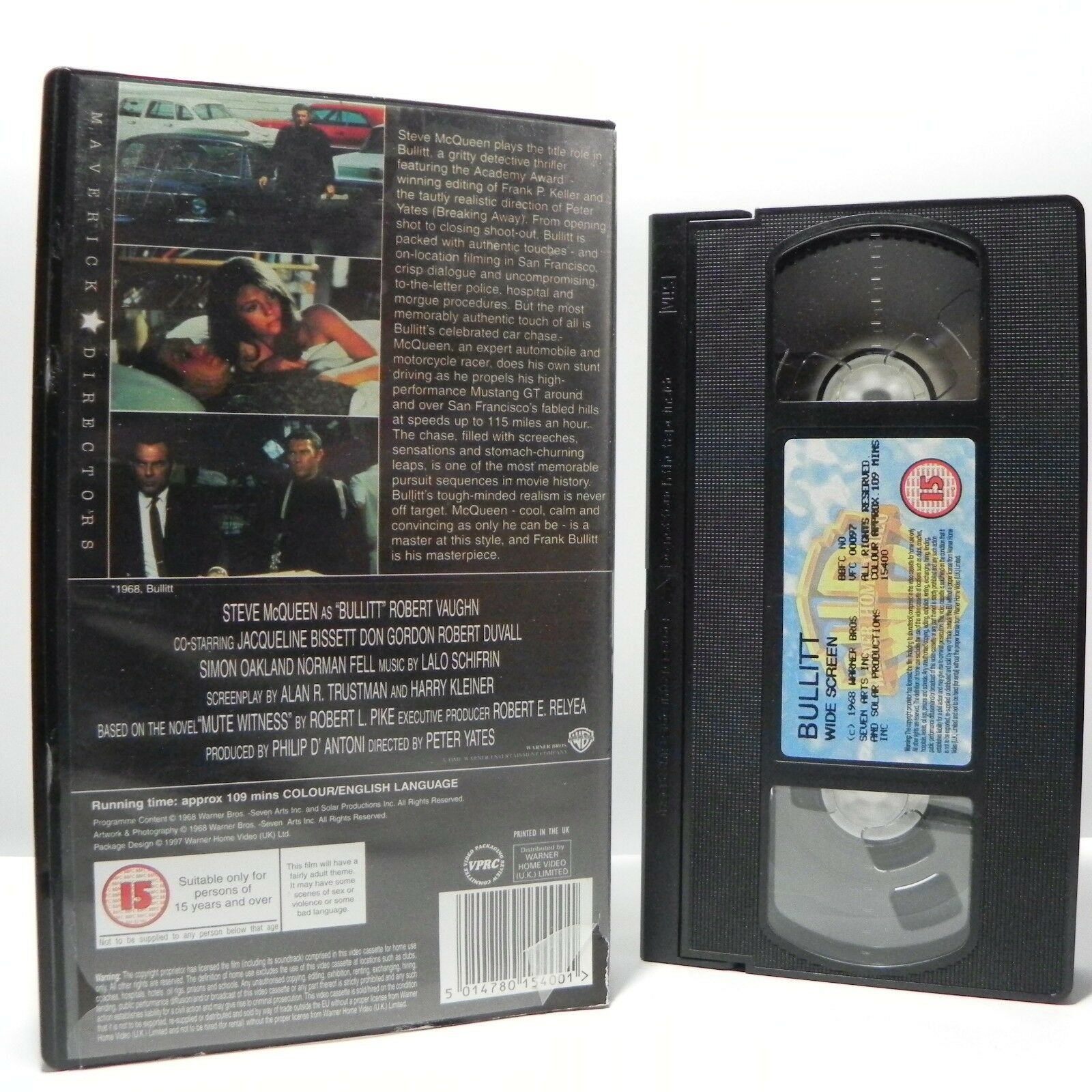Bullitt: Steve McQueen - (1968) Classic Masterpiece - Widescreen - Pal VHS-