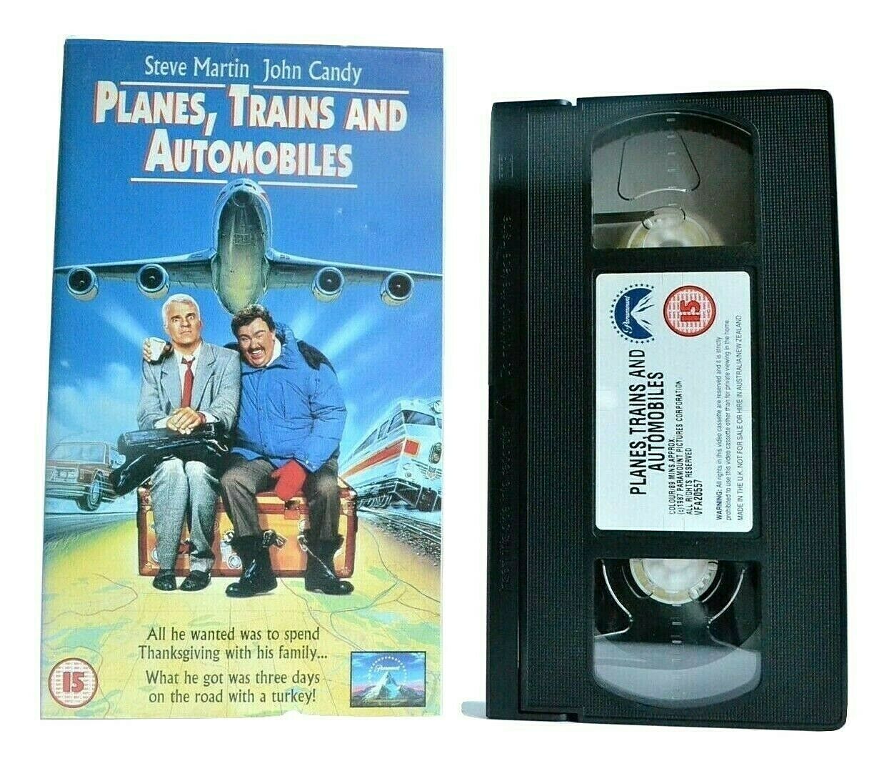 Planes, Trains And Automobiles (1987) - Comedy - Steve Martin/John Candy - VHS-