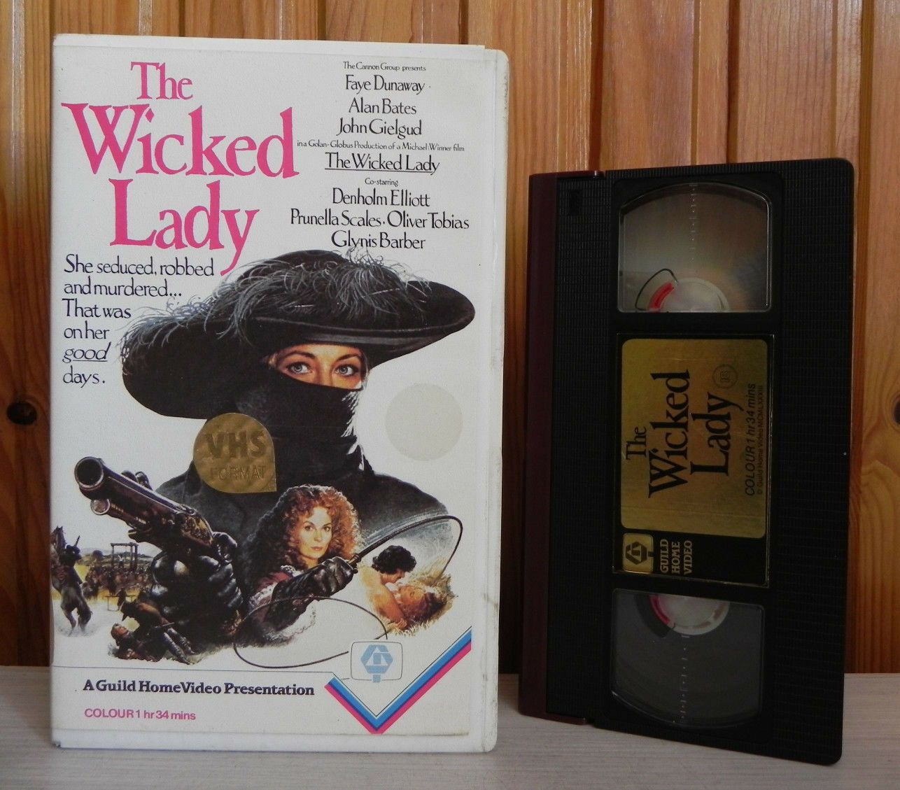 The Wicked Lady - Faye Dunaway - Guild - Large Box - Drama - Pre-Cert - Pal VHS-