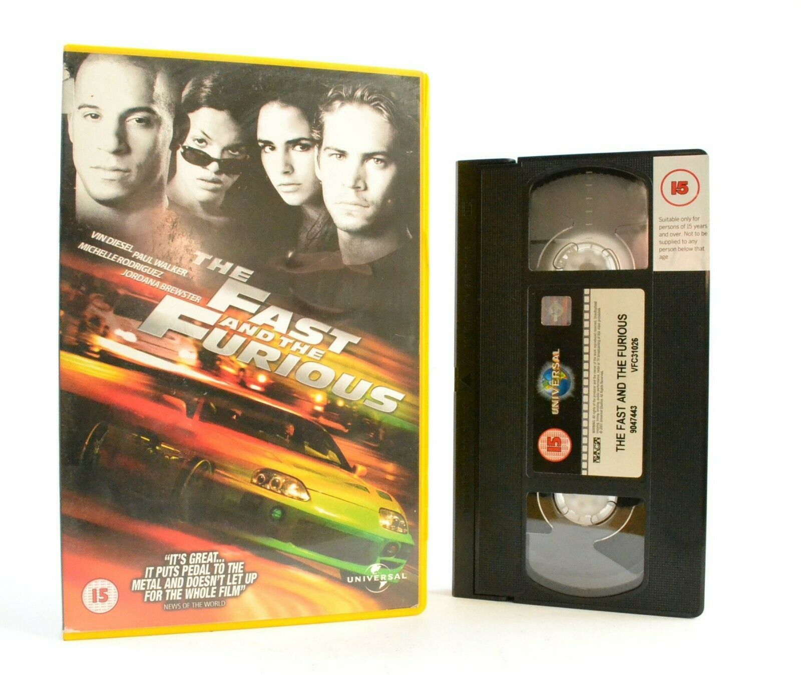 The Fast And The Furious - Best Automobile Action Ever - Large Box - Pal VHS-