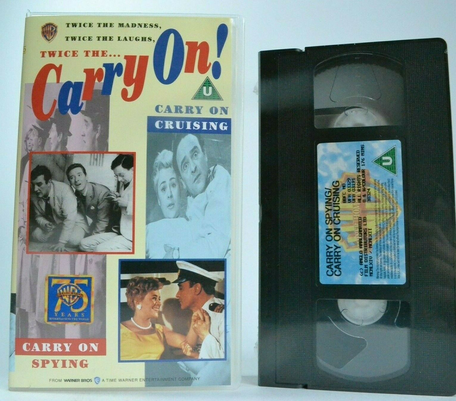 Carry On: Syping / Cruising [Brand New Sealed]: Comedy - Kenneth Williams - VHS-