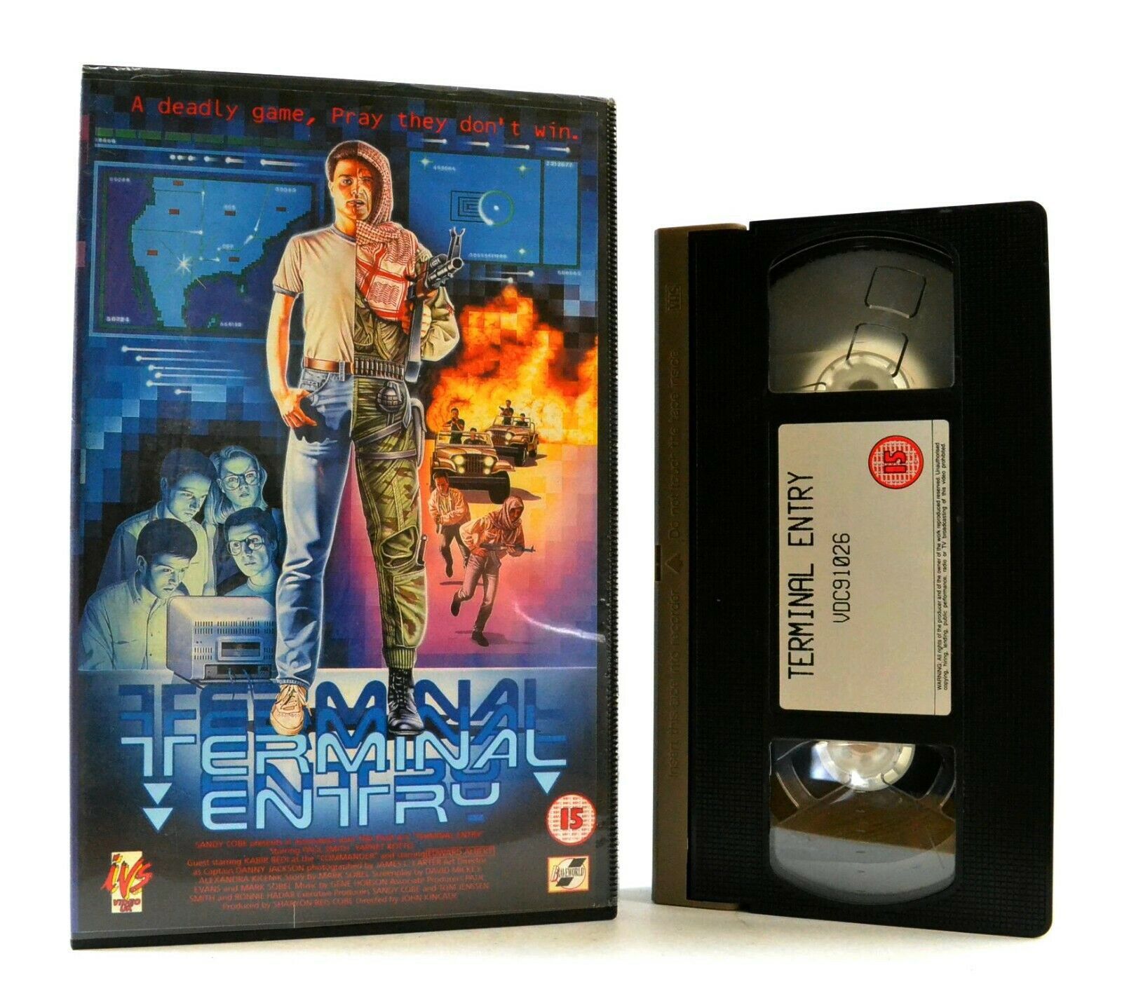 Terminal Entry: (1987) Thriller - Large Box - Teen Hackers/Deadly Game - Pal VHS-
