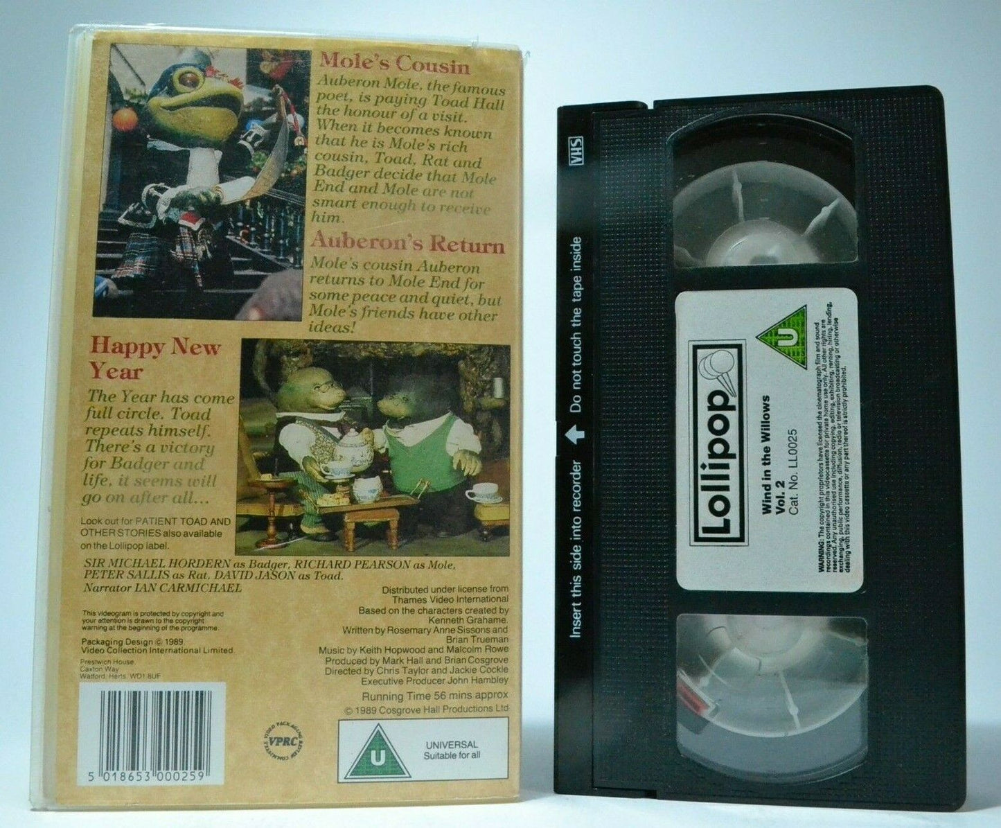 The Wind In The Willows: Mole's Cousin And Other Stories - Children's - Pal VHS-
